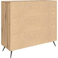 vidaXL Dressoir Artisan-Eikenhout, 89,5 x 34 x 80 cm, houtvezel