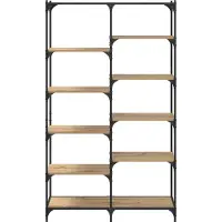 vidaXL Boekenplank 9-laags 100 x 32 x 170 cm Bewerkt hout