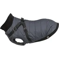 Trixie Hondenjas Pontis Blauw - Geïntegreerd Tuig, Fleece Voering - 36 cm
