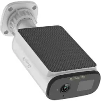 Gologi Solar Premium Beveiligingscamera voor buiten - 10.400 mAh - 2.5K - Nachtzicht - Bewegingsdetectie - Bewakingscamera - Zonnepaneel - Draadloos - USB-C - WiFi en App - Wit