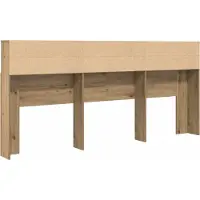 vidaXL Hoofdeinde Kast Artisan Eiken Bewerkt hout