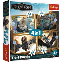 Trefl puzzelset - How to Train Your Dragon - 4in1 drakendagen.