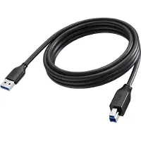 Vision - USB-kabel - USB Type A (mannelijk) naar USB Type B (mannelijk) - USB 3.0 - 3 meter - Zwart