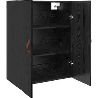 vidaXL Wandkast Zwart Eiken 69,5 x 34 x 90 cm Bewerkt hout