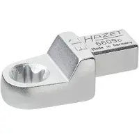 Hazet Insteekringsleutel 6609C-E12 · 9 x 12 mm insteekvierkant massief · Buiten-TORX-profiel · SW E12