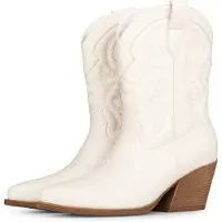 POSH by Poelman Cowboylaarzen 'JUUL' wit