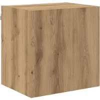 vidaXL TV Wandkast 40,5x30x40cm Artisan Eiken Bewerkt hout