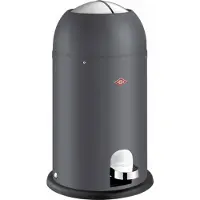 Wesco Kickmaster Junior Prullenbak | Pedaalemmer | 12 Liter | Metaal - Mat grafiet | Afvalemmer - Designed in Germany