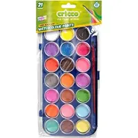 Cricco Aquarelverf Set voor Kinderen - 21 Kleuren + Penseel