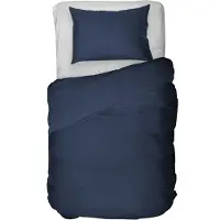 Kayori dekbedovertrek Saya navy - 100% katoensatijn - 240 x 220 cm
