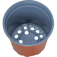 vidaXL Ronde Bloempot 200 st Terracotta Ø 15 x 13 cm Kunststof