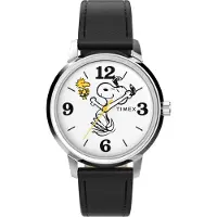 Timex Peanuts Marlin Unisex Zwarte Horloge TW2Y19900