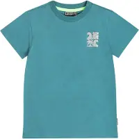 Tumble 'n dry T-shirt met backprint petrol Blauw Jongens Katoen Ronde hals - maat 104