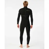 Rip Curl 2024 Heren E-Bomb 5/3mm Rug Ritssluiting Wetsuit - Bla
