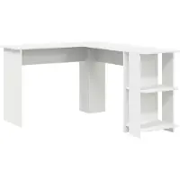 vidaXL Hoekbureau Wit Bewerkt hout 140 x 113,5 x 75 cm