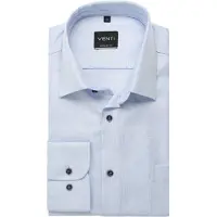 Venti Comfort Fit Overhemd blauw, Effen
