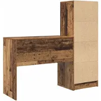vidaXL Bureau Oudhout 135,5 x 40 x 127 cm 2 st