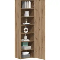 vidaXL Hoge kast Artisan-eikenhout, 50 x 42,5 x 185 cm