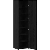 vidaXL Highboard Zwart Eiken 45 x 42,5 x 185 cm