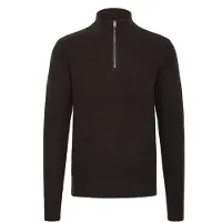 Casual Friday Trui ' CFHEINE halfzip ' zwart