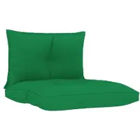 vidaXL Palletkussens 2 st stof groen