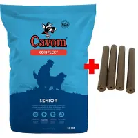 Cavom compleet Senior - geperste brokken - 20kg + 4x gratis Frikandel