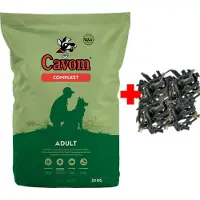 Cavom compleet Adult - geperste brokken - 20kg + Pawty Pens Gezonde Hondensnack Voordeelverpakking (1 KG)