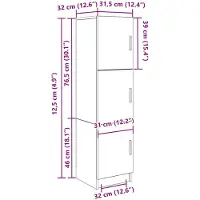 vidaXL Bureau Zwart Eiken 133.5 x 50 x 124 cm 2 st