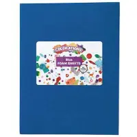 Colorations Kleuren: Blauwe schuimrubberplaten, 10 stuks.