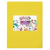 Colorations Kleuren: Gele schuimrubberplaten, 10 stuks.