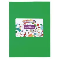 Colorations foam knutselvellen groen 10 stuks - schuimvellen creatief.