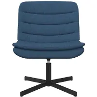 vidaXL Draaistoel Blauw 63 x 75 x 76 cm Stof
