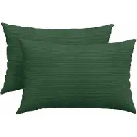 vidaXL Zitkussens 2 pcs Donkergroen 60 x 40 cm Corduroy stof