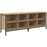 vidaXL Schoenenkast 131 x 35 x 50 cm Geengineerd Hout en IJzer
