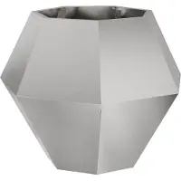 vidaXL Plantenbak zilver 75 x 75 x 60 cm Roestvrij staal