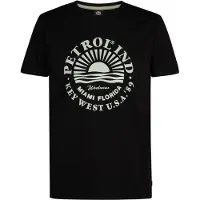 Petrol Industries - Heren Artwork T-shirt Dolphincrest - Zwart