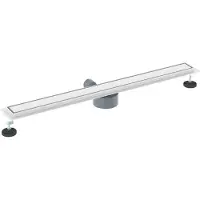 vidaXL Doucheafvoer 2-in-1 met 360° Sifon zilver 90 cm