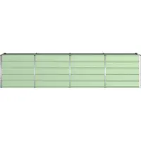 vidaXL Plantenbak Groen 320 x 80 x 75 cm Staal