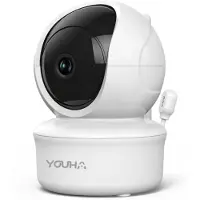 Youha Losse Camera voor Babyfoon met Scherm en App – WiFi – 355° Draaibaar – HD Beeld – Nachtzicht – Werkt met Beeldscherm en App – Uitbreiding voor Meerdere Kamers