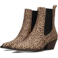 POSH by Poelman Chelsea boots 'CARMEN' beige / zwart