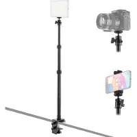 MOJOGEAR DS4 Uitschuifbaar Statief met Tafelklem - Verstelbaar 42-100 cm - Met Balhoofd en Telefoonhouder - Metaal
