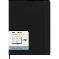 Moleskine 12 Maanden Agenda - 2027 - Maandelijks - XL - Zachte Kaft - Zwart