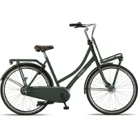 Altec transportfietsen, damesmodel, retrostijl, 28 inch, framehoogte 50 cm, dames, 3-voudige rollerremmen, donkergroen
