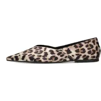 POSH by Poelman Ballerina 'Feline' beige / bruin / zwart