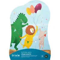 Trixie | Vormenpuzzel - Verjaardagsfeest - 36 stuks