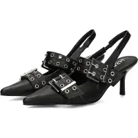 POSH by Poelman Slingpumps 'Eve' zwart