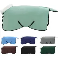 vidaXL Paardendeken Volledig Donkergroen 85 cm Polar fleece
