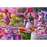Bluebird Puzzle , bruiloftmotief, romantische puzzel, 1000 stukjes, karton