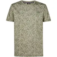 Petrol Industries Shirt 'Cromo' kaki / groen gemêleerd