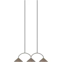 Globen Lighting Curve hanglamp 3 Mocha